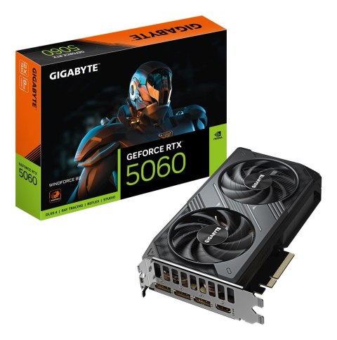 Gigabyte Karta graficzna Gigabyte GeForce RTX 5060 WINDFORCE 8GB Gigabyte Karta graficzna Gigabyte GeForce RTX 5060 WINDFORCE 8GB