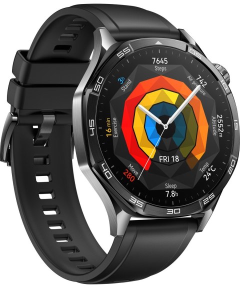 Huawei Smartwatch Huawei Watch GT5 46mm Fluoroelastomer Strap Black Huawei Smartwatch Huawei Watch GT5 46mm Fluoroelastomer Strap Black