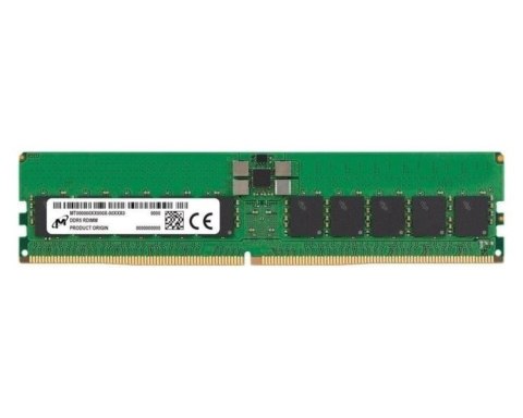 Micron Micron RDIMM 32GB DDR5 2Rx8 6400MHz PC5-51200 ECC REGISTERED MTC20F2085S1RC64BD2R