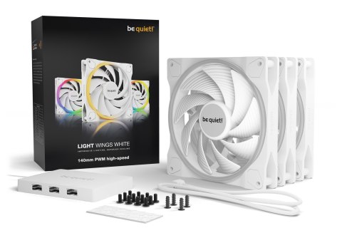 BE QUIET! WENTYLATOR BE QUIET! 3xLIGHT WINGS 140mm PWM HS WH