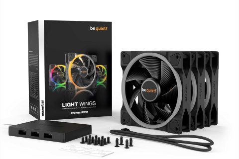 BE QUIET! WENTYLATOR BE QUIET! LIGHT WINGS 120mm PWM TRIPLE-PACK