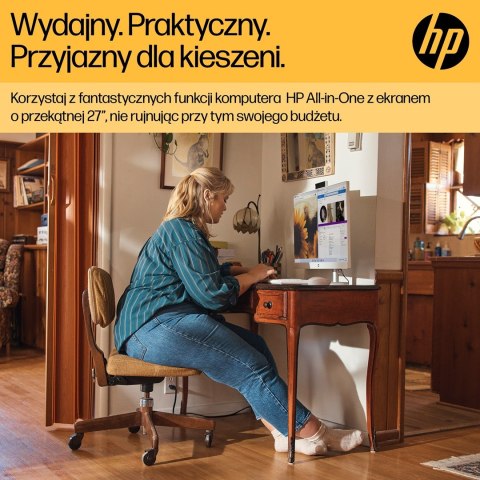 Hewlett-Packard HP 27-cr0222nw AIO Ryzen 7 7730U 27.0"FHD IPS AG 300nits 16GB DDR4 SSD512 Radeon 680M LAN Win11 2Y Shell White