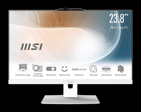 MSI MSI AIO Modern AM242P 12M-2005EU Intel i5-1235U 24" IPS LED FHD Non-Touch Anti-Glare 16GB SSD500GB M.2 AX211 WiFi 6E Windows 11 