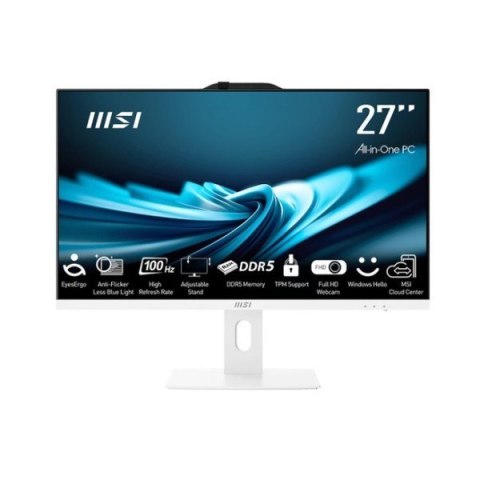 MSI MSI PRO AP272P 14M-1029EU i5-14400 27" IPS LED FHD Non-Touch Anti-Glare 16GB SSD500GB M.2 AX211 WiFi 6E Windows 11 Pro White