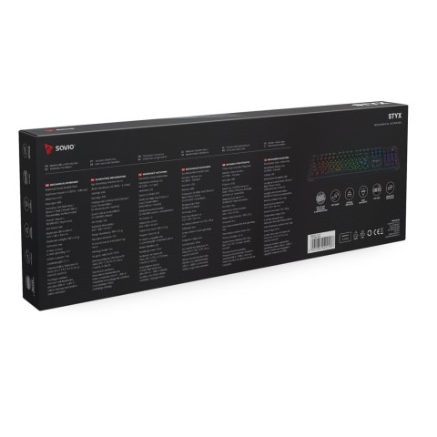 SAVIO SAVIO KLAWIATURA MECHANICZNA STYX OUTEMU BLUE, HOT SWAP, RGB