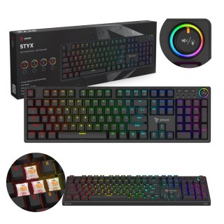 SAVIO SAVIO KLAWIATURA MECHANICZNA STYX OUTEMU PEACH SILENT HOT SWAP RGB