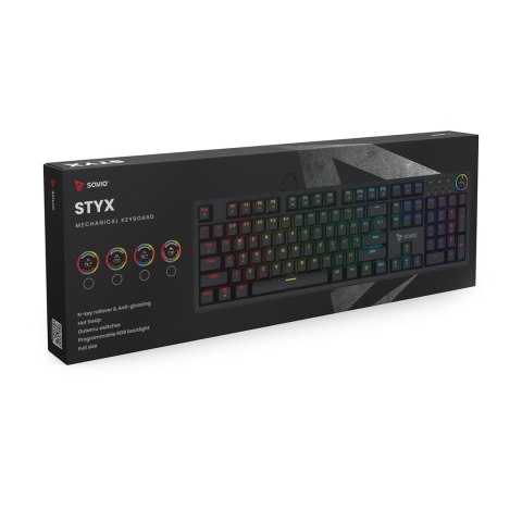 SAVIO SAVIO KLAWIATURA MECHANICZNA STYX OUTEMU PEACH SILENT HOT SWAP RGB