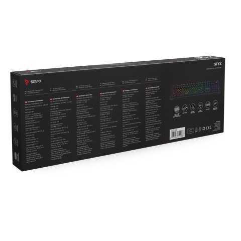 SAVIO SAVIO KLAWIATURA MECHANICZNA STYX OUTEMU RED HOT SWAP RGB