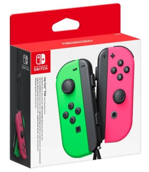 NINTENDO Kontrolery Nintendo Joy-Con Pair Neon Green/Neon Pink