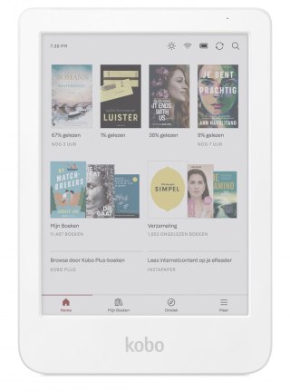 KOBO Ebook Kobo Clara Colour 6" E-Ink Kaleido 3 16GB WI-FI White