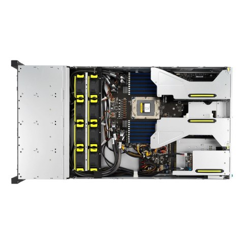 ASUS Platforma Asus Rack (2U) RS520A-E12-RS24U AMD Epyc 9004 (24x NVMe, 2xM.2, 2x10Gbe, IPMI, 1+1 1600W)