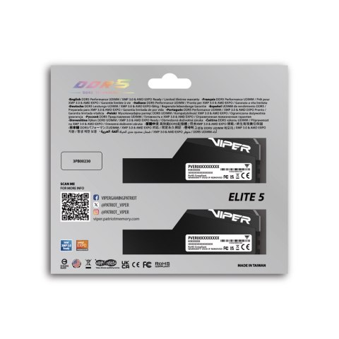 Patriot Memory Patriot Viper Elite 5 Ultra DDR5 2x48GB 6000MHz CL28 Black