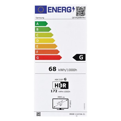 Samsung Telewizor Samsung QE50QN80F Neo QLED 50'' 4K Ultra HD Tizen Dolby Atmos DVB-T2 Srebrny
