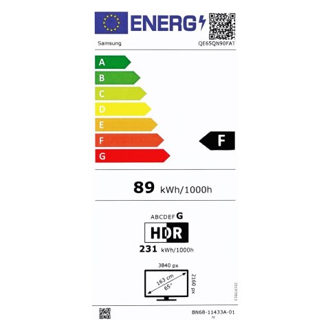 Samsung Telewizor Samsung QE65QN90F Neo QLED 65'' 4K Ultra HD 165 Hz Tizen Dolby Atmos Czarny