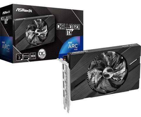 Asrock Karta graficzna ASRock Arc A380 Challenger ITX 6GB OC (WYPRZEDAŻ)